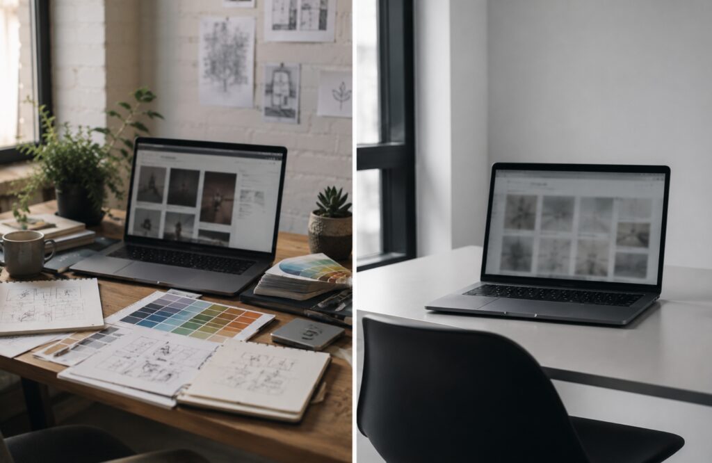 custom web design vs templates