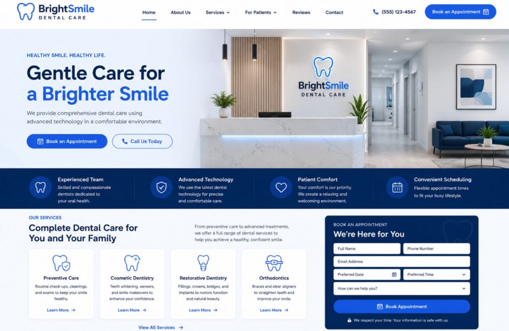 web design for dentists