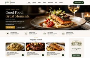web design for restaurants