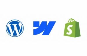 wordpress vs webflow vs shopify